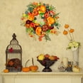 thumbnail image 2 of Clearance!Fall Wreaths For Front Door, Fall Peony And Pumpkin Wreath Artificial Wreath Farmhouse Decor Autumn Front Door Wreaths, 2 of 7