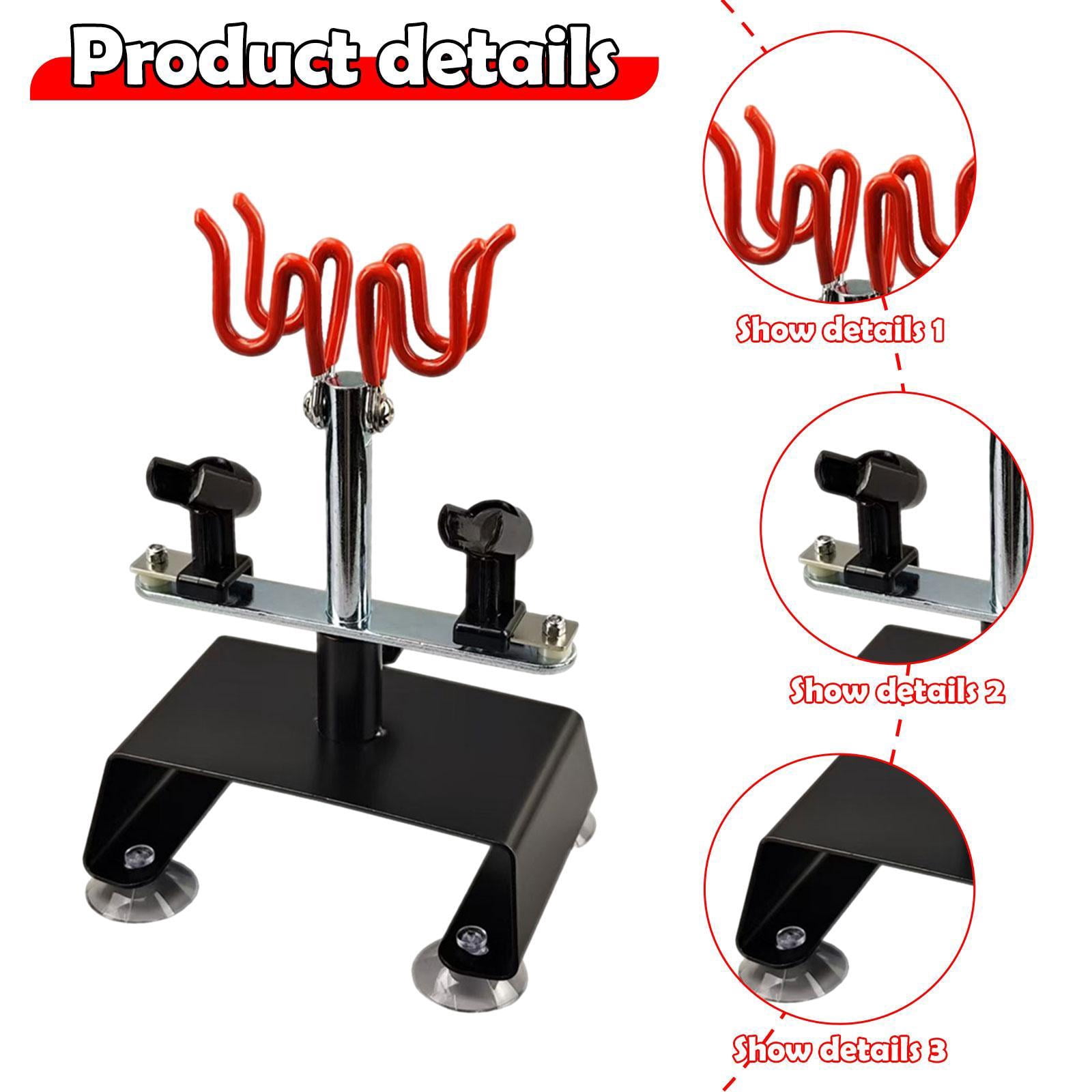 Airbrush Holder Stand Station with Suction Cups for Tabletop Model Spray Painting and Garage Workspace Organization