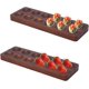thumbnail image 4 of Bandeja de madera para huevos, soporte para huevos, organizador de bandejas para huevos de encimera, bandejas apilables con 12 orificios para huevos, chocolates, sushi y cocina, 4 of 6