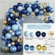 thumbnail image 4 of Kit de arco de globos azul marino - Kit de guirnalda de globos azul marino y dorado de 133 piezas con globo de confeti dorado, 4 of 5