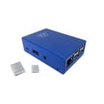 thumbnail image 1 of Micro Connectors RAS-PCS03-BL Aluminum Raspberry Pi 3 Model B B Plus Case - Blue, 1 of 1