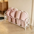 thumbnail image 2 of Shoe Rack Floor Standing for Bathroom Entryway Space Saving Metal Shoe Storage with Drainage Grids No Drill, 2 of 6