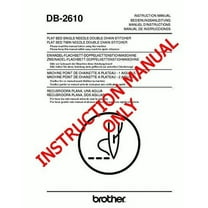 Brother DB-2610 Double Needle Chain Stich Machine Owners Instruction Manual