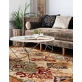 thumbnail image 5 of Unique Loom Barista Collection Area Rug - Congencis (5' 1" x 8' Rectangle Beige/Blue), 5 of 7