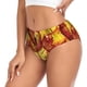 thumbnail image 2 of Balery Autumn Mosaic Maple Leaves Ropa Interior de Algodón para Mujer con Dibujo – Braguitas Cómodas y Elásticas, Estilo Clásico-3X-Large, 2 of 6
