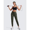 thumbnail image 3 of Pantalones Joggers CRZ YOGA Mujer 72 cm Livianos Oliva XL, 3 of 5