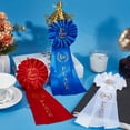 thumbnail image 3 of 1set 3 Colros Polyester Ribbon with Word Garment Accessories Flat Round Badge for Graduate Party Decorations Mixed color 420mm 3pcs/color, 3 of 5