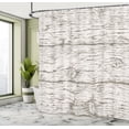 thumbnail image 4 of Ambesonne Rustic Shower Curtain, Simple Nature Wooden Design, 69"Wx70"L, Coconut Dust, 4 of 4