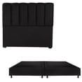 thumbnail image 1 of Box Base Cama King Size + Cabecera Kami Negro Dicasa Belu, 1 of 8