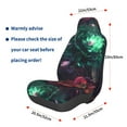 thumbnail image 3 of Balery Red And Green Carnation Funda de Asiento para Auto con Diseño - Cubierta Frontal Suave y Transpirable con Protector Antideslizante- 1 Unidad, 3 of 5