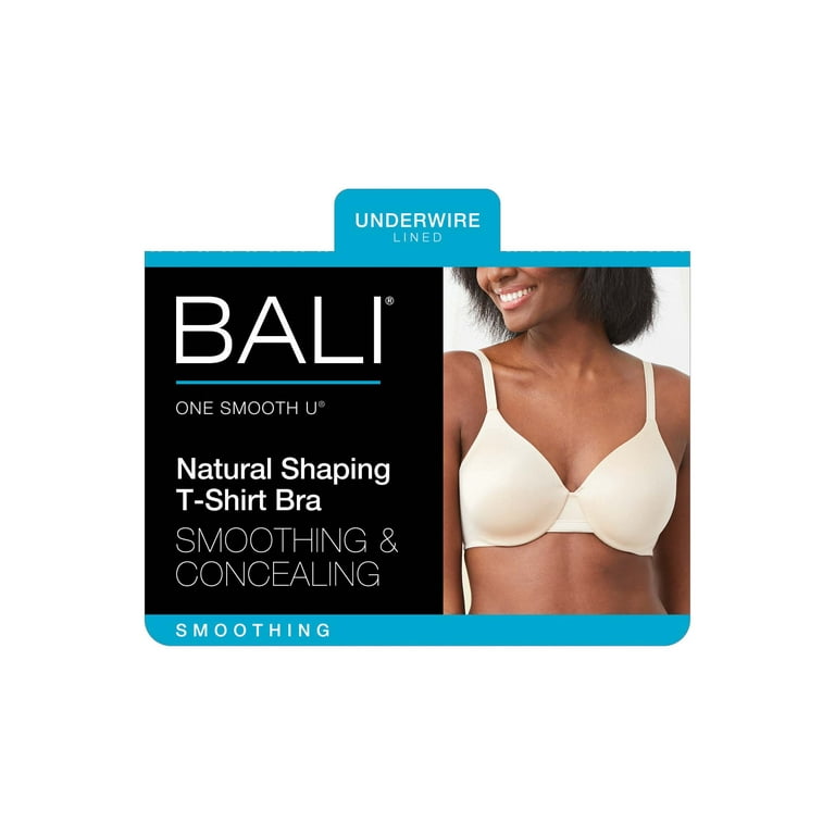 Bali 3W11 One Smooth U Smoothing & Concealing Underwire Bra 34 C White 34c  for sale online