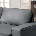 thumbnail image 4 of Mjkone 88"W Modern 3-Seater Sofa with Upholstered Cushion for Living Room,Dark Grey, 4 of 8