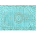thumbnail image 1 of Ahgly Company Indoor Rectangle Persian Light Blue Traditional Area Rugs, 2' x 4', 1 of 4
