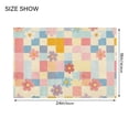 thumbnail image 4 of Yayeee Bath Rug for Bathroom Floor Non Slip Contour Fluffy Soft Absorbent Mat, 20"x24", Pink Floral, 4 of 7