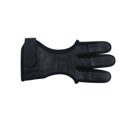

Deerskin Archery Glove Shooting Finger Gloves Protection Outdoors Sporting Fingers Guard Practicing Tools for Adults Youth Men L