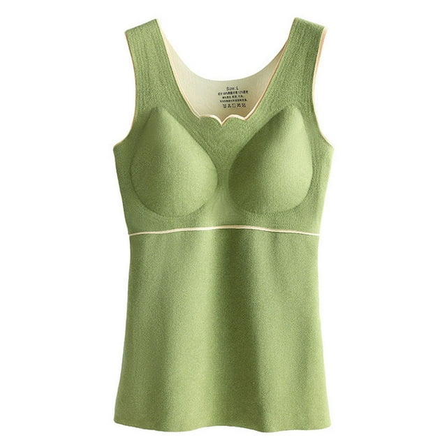 Ropa interior térmica Qarigey para mujer Chaleco básico Verde XL