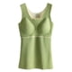 thumbnail image 1 of Minnieouse Ropa interior térmica de invierno para mujer, Top de alta elasticidad para mantener el calor, chaleco básico adelgazante informal, accesorio de Camisetas sin mangas Verde XL Minnieouse  AP013374-14, 1 of 6