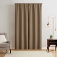 thumbnail image 6 of Mainstays Solid Twill Blackout Curtain Panel and Sheers, Set of 4, Brown Bag, 27.5" W x 95" L, 6 of 10