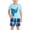 Blue**, variant on Boys Outfit Sets, Two Piece Summer Drawstring T-shirts and Shorts Set Khaki Size 6-7 T