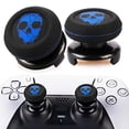 thumbnail image 2 of Playrealm Rallonge de Joystick FPS et Coque de Prise en Caoutchouc Silicone Imprimée, 2 Ensembles pour Manette PS5 Dualsenese et PS4 (Ghost Blued), 2 of 4