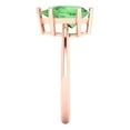 thumbnail image 3 of Solitaire Engagement Ring for Women - 2ct Simulated Green Diamond in 18K Rose Gold Promise Ring, 3 of 6