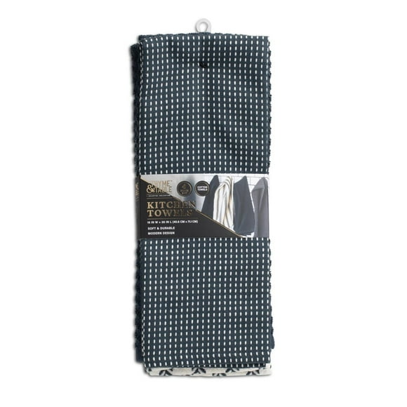 Thyme & Table Placemat, Black Pom, Textiles