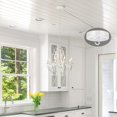 thumbnail image 4 of GFDYREE ZOOSSI 5 Inch Steel Light Canopy Kit, Vintage Chandelier Ceiling Plate with Hook, Retro Pendant Light Canopy Kit with All Mounting Hardware for Pendant Light or Chandelier White, 4 of 7