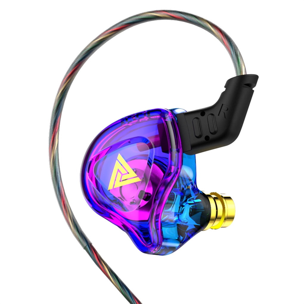 Wired Earphone 60 Degree Silicone Ear Cap Fiber Cable HiFi Earbud