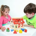 thumbnail image 4 of RUIG Wooden Puzzle Building Block Toys, Large Wooden Building Blocks Set - Educational Preschool Learning Toys, Toddler Blocks Toys for 3+ Year Old Boy and Girl Gifts, 4 of 9
