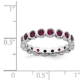 thumbnail image 5 of 925 Sterling Silver Stackable Expressions Created Ruby Ring Size: 8; for Adults and Teens; for Women and Men, 5 of 5