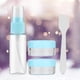 thumbnail image 5 of 4 unids/set portátil reutilizable vacío maquillaje botella con pulverizador loción crema tarros contenedor Kit (azul), 5 of 5