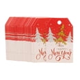 thumbnail image 2 of Etiquetas de Feliz Navidad de 5x3cm, 100 Uds., etiqueta de regalo de tarjeta de papel Kraft, etiquetas colgantes DIY, envoltura de regalo, Kits de decoración para fiestas árbol de año nuevo blanco Injueey HA001764-05, 2 of 6
