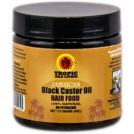 Tropic Isle Living Jamaican Black Castor Oil Hair Food, 4 (Best Food For Dry Hair)