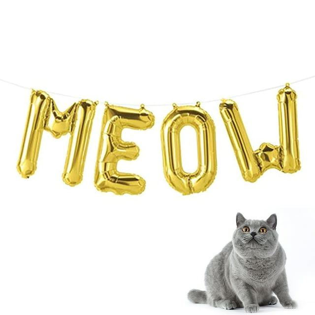 16'' Birthday Balloon Set Creative Party Balloon Foil Balloon for Cat's Birthday