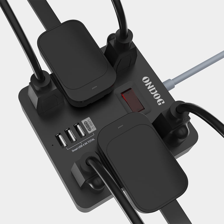 ONDOG 6-Outlet Power Strip with USB, 5 Ft Cord photo 6