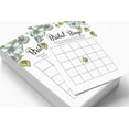 thumbnail image 3 of Inkdotpot Bridal Wedding Shower Bachelorette Party Bulk Blank Square Fill In Gift Ideas 50FloralBingoGameCards, 3 of 7