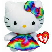Ty Beanie Buddies Hello Kitty Plush, Rainbow, Medium