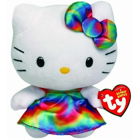 Ty Beanie Buddies Hello Kitty Plush, Rainbow, Medium