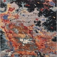 thumbnail image 1 of Ahgly Company Indoor Square Mid-Century Modern Pink Oriental Area Rugs, 5' Square, 1 of 6