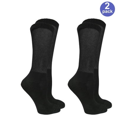Women's Diabetic and Circulatory Crew Socks 2 Pack