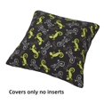 thumbnail image 3 of Throw Pillow Covers, Cartoon Cute Lizard Gecko_A Soft Square Pillow Cases with Invisible Zipper for Couch Bed Sofa, Farmhouse Fall Home Decor 20"x20", 3 of 7
