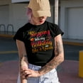 thumbnail image 2 of Stepping Into My Birthday Like a Queen - Girl or Woman's B-day Quote, Black T-Shirt, Small, 2 of 5