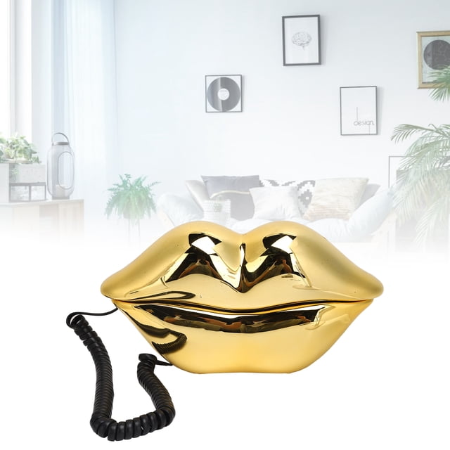 Teléfono, Teléfono Con Cable, Forma De Labio, Decoración Artística, Almacenamiento De Números, Teléfono Fijo De Escritorio Para Oficina En Casa, Hotel Para Amigos O