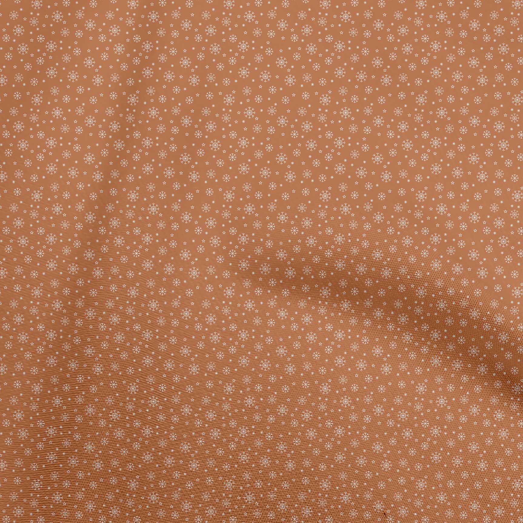 oneOone Cotton Jersey Orange Fabric Christmas Dress Material Fabric Print Fabric By The Yard 58 Inch Wide