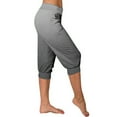 thumbnail image 6 of Scyoekwg Lightweight Capris for Women Mid Waist Lightweight Capris Joggers Workout Athletic Yoga Pants Summer Casual Comfy Loose Gradient Color Trendy Ladies Capris Pants (Black,XL), 6 of 6