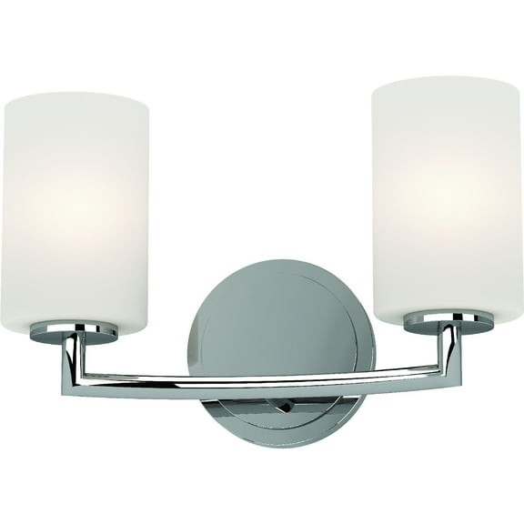 Volume Lighting Sharyn 2-Light Indoor Chrome Wall Mount Sconce