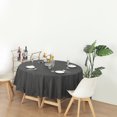 thumbnail image 4 of (6 Pack) Black Premium Round Heavy-Duty Plastic Table Covers ( Reusable), 4 of 6
