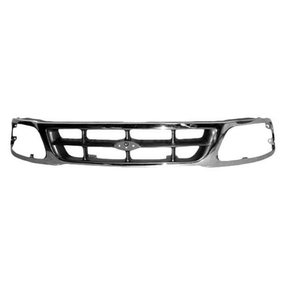 For Ford F-150 1997 1998 Grille | Chrome/Silver | Pickup | FO1200320 | F85Z8200BAA