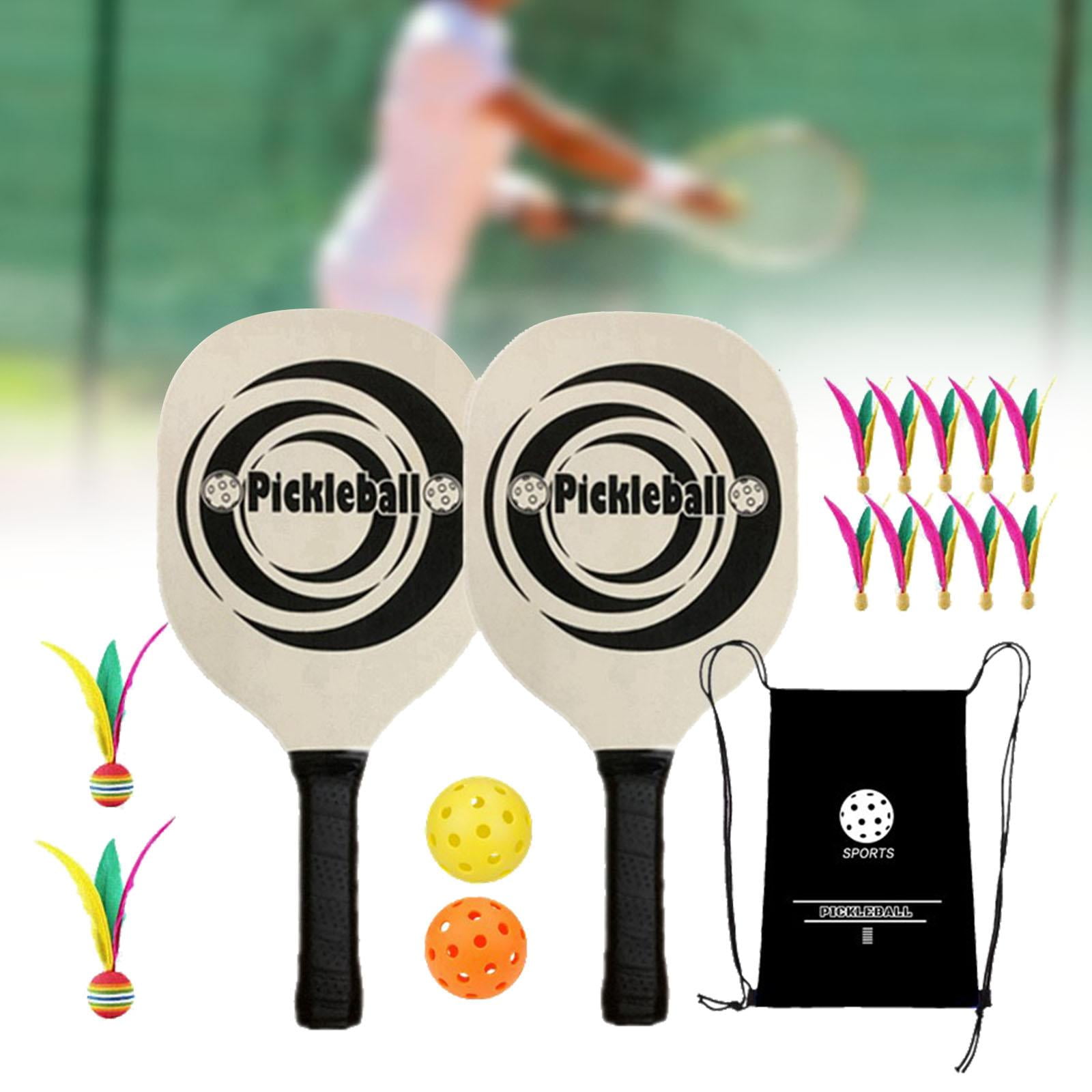 harayaa 2 Pickleballs Ergonomic Grip Wooden Pickleball Racquets for Player Sports Indoor