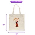 thumbnail image 5 of Merry Christmas Rhodesian Ridgeback Enjoys Woofmas Winter Xmas Holiday Canvas Tote Bag Ridgebacks Dog Lover Gifts Reusable Shopping Grocery Bag - 02022, 5 of 5